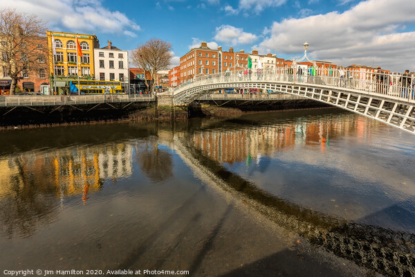 Ha'Penny bridge, Dublin Picture Board by jim Hamilton