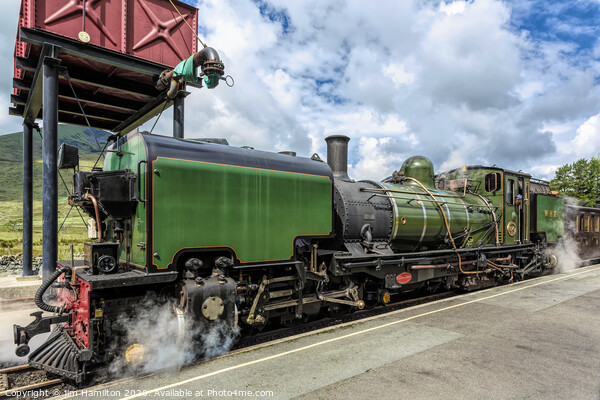 Beyer Garrett Locomotive at Rhyd Ddu, Wales Picture Board by jim Hamilton
