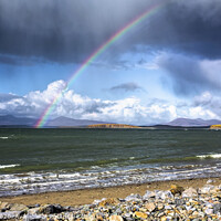 Buy canvas prints of A rainbow in Mayo by jim Hamilton