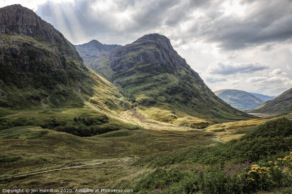 Pass of Glencoe, Scotland Picture Board by jim Hamilton