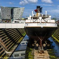 Buy canvas prints of SS Nomadic and Titanic Building by jim Hamilton