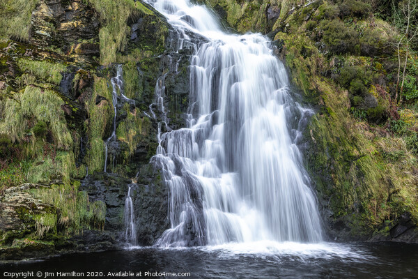 Assaranca Waterfall Picture Board by jim Hamilton