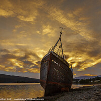 Buy canvas prints of The Haunting Beauty of Corpach Shipwreck by jim Hamilton