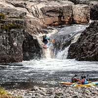 Buy canvas prints of Riding the Rapids by jim Hamilton