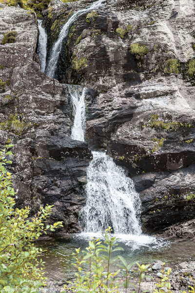 Waterfall at Glencoe Picture Board by jim Hamilton