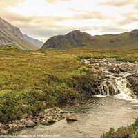Buy canvas prints of Cullin mountains, Isle of Skye. by jim Hamilton