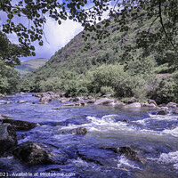 Buy canvas prints of River Galslyn ,Snowdonia  by jim Hamilton