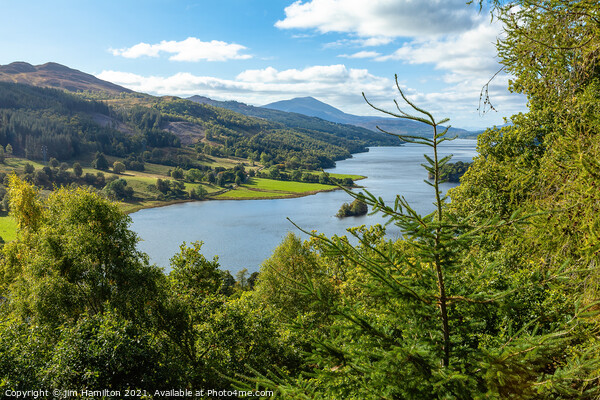 Majestic Queen's View of Loch Tummel Picture Board by jim Hamilton