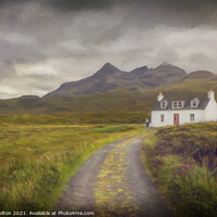 Buy canvas prints of The Whitewashed cottage by jim Hamilton