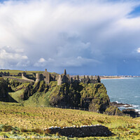 Buy canvas prints of Dunluce castle Northern Ireland by jim Hamilton