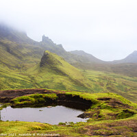 Buy canvas prints of Mist on the Quiraing by jim Hamilton