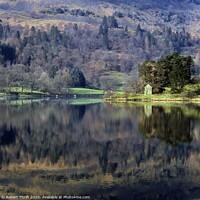 Buy canvas prints of Grasmere in winter by Robert Thrift