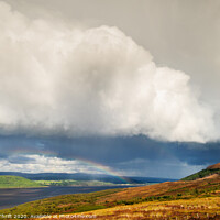 Buy canvas prints of Rainbow over Dornoch Firth by Robert Thrift