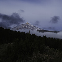 Buy canvas prints of Pico de Teide at dawn. by Michael Kemp