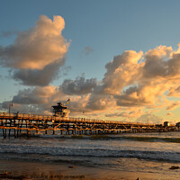 Buy canvas prints of San Clemente Pier by Timothy OLeary