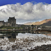 Buy canvas prints of Eilean Donan Castle by David Borrill