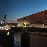 Buy canvas prints of The Deep and Tidal Barrier - Hull. by David Borrill