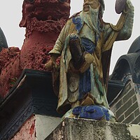 Colourful Statue at Taiwanese Temple
