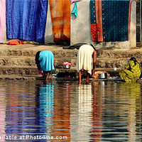 Buy canvas prints of Bathing Time by Bhagwat Tavri