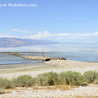 Buy canvas prints of The Great Salt Lake by Sylvia White