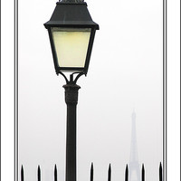 Buy canvas prints of Paris by lamp light by Steve White