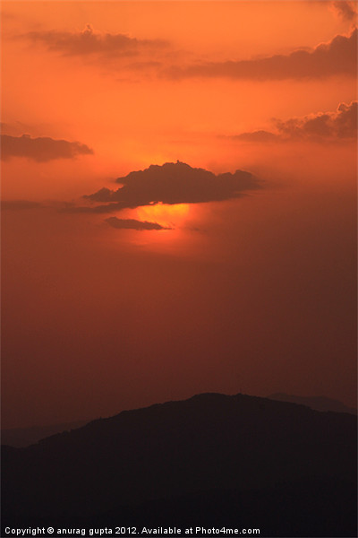 fire in the sky Picture Board by anurag gupta