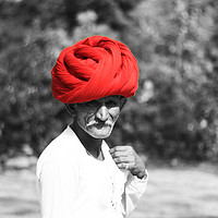 Buy canvas prints of Red Turban by anurag gupta