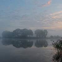 Buy canvas prints of Mist on Esthwaite Water by Chester Tugwell