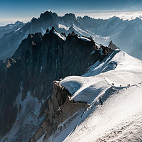 Buy canvas prints of View from Aiguille du Midi - Mont Blanc by Chester Tugwell