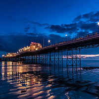 Buy canvas prints of Worthing Pier at Dusk by Chester Tugwell