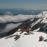 Buy canvas prints of Mueller Hut in Mt. Cook (Aoraki) New Zealand by Chester Tugwell