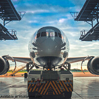 Buy canvas prints of The Dreamliner in Maintenance by Peter Thomas