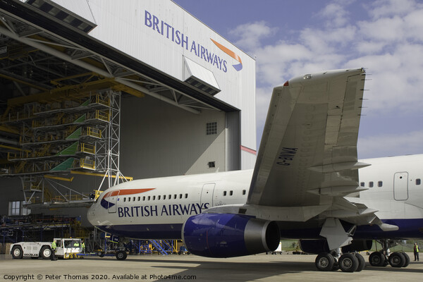 The Majestic British Airways 767 Picture Board by Peter Thomas