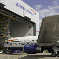 Buy canvas prints of The Majestic British Airways 767 by Peter Thomas