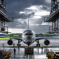 Buy canvas prints of Majestic Decommissioned British Airways Boeing 767 by Peter Thomas