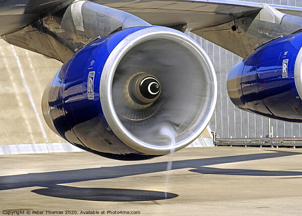 The Mighty Vortex of RB211 524G Picture Board by Peter Thomas