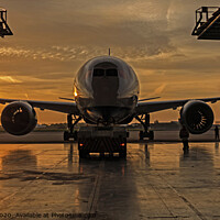 Buy canvas prints of Boeing Dreamliner and the Sunrise by Peter Thomas