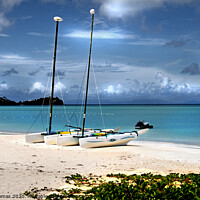 Buy canvas prints of Jolly Beach Antigua Caribbean by Peter Thomas