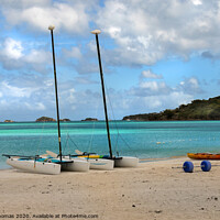 Buy canvas prints of Jolly Beach Antigua by Peter Thomas