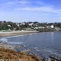 Buy canvas prints of Langland Bay Gower Coast by Peter Thomas