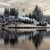 Buy canvas prints of Beacons Reservoir in Winter by Peter Thomas
