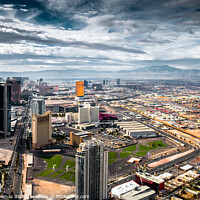 Buy canvas prints of Glittering Lights of Sin City by Peter Thomas