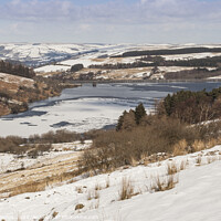Buy canvas prints of Majestic Frozen Cray Reservoir by Peter Thomas