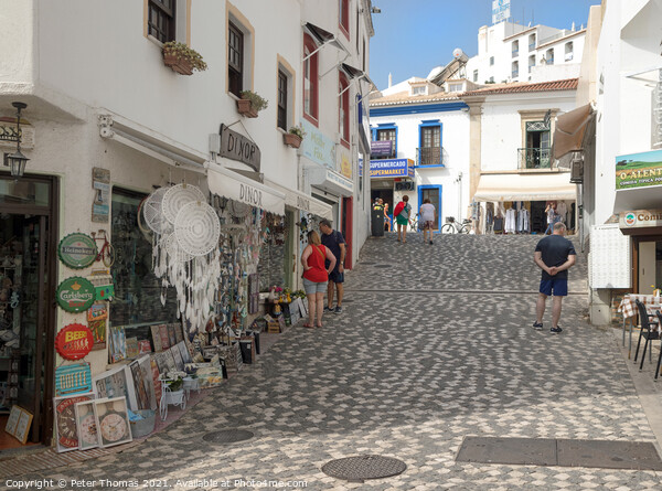 The Old Town Albufiera Picture Board by Peter Thomas