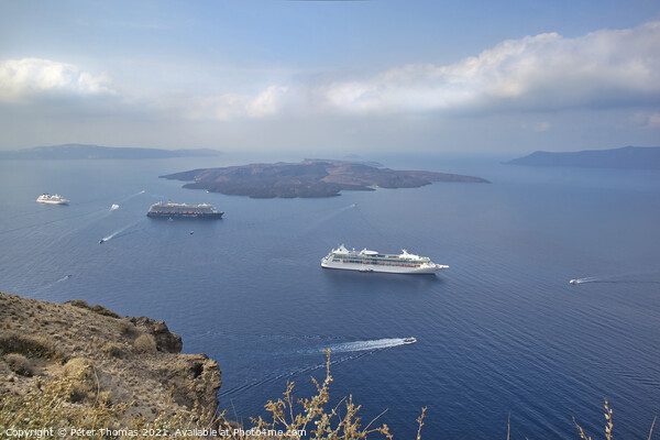 Aweinspiring Greek Island Cruise Picture Board by Peter Thomas