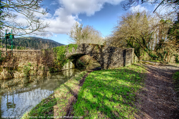 The Neath Canal in winter Picture Board by Peter Thomas