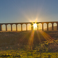 Buy canvas prints of Ribblehead Viaduct at sunset by Craig Burley
