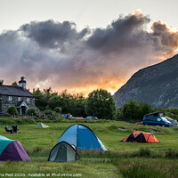 Buy canvas prints of Camping at Snowdonia by Samantha Peel