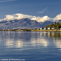 Buy canvas prints of The Mountains of Arran as a Backdrop by Charles Kelly
