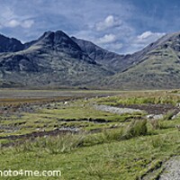 Buy canvas prints of Heading for the Black Cuillins on Skye by Charles Kelly